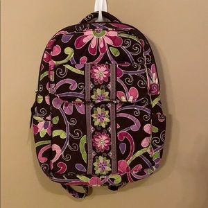 Vera Bradley small backpack/purse Purple Punch